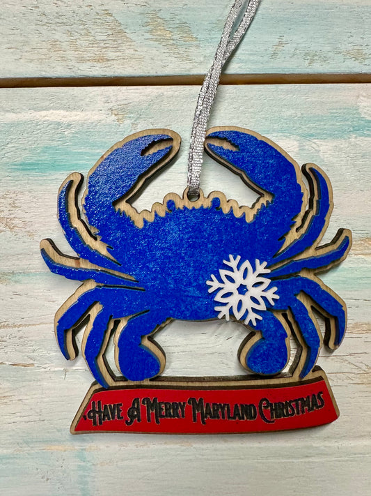 Merry Maryland Christmas Ornament