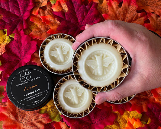 Fresh Autumn Air Scented Lotion Bar in Tin (2 Sizes)