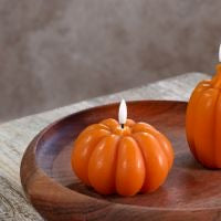 4" Wide Orange LED Pumpkin