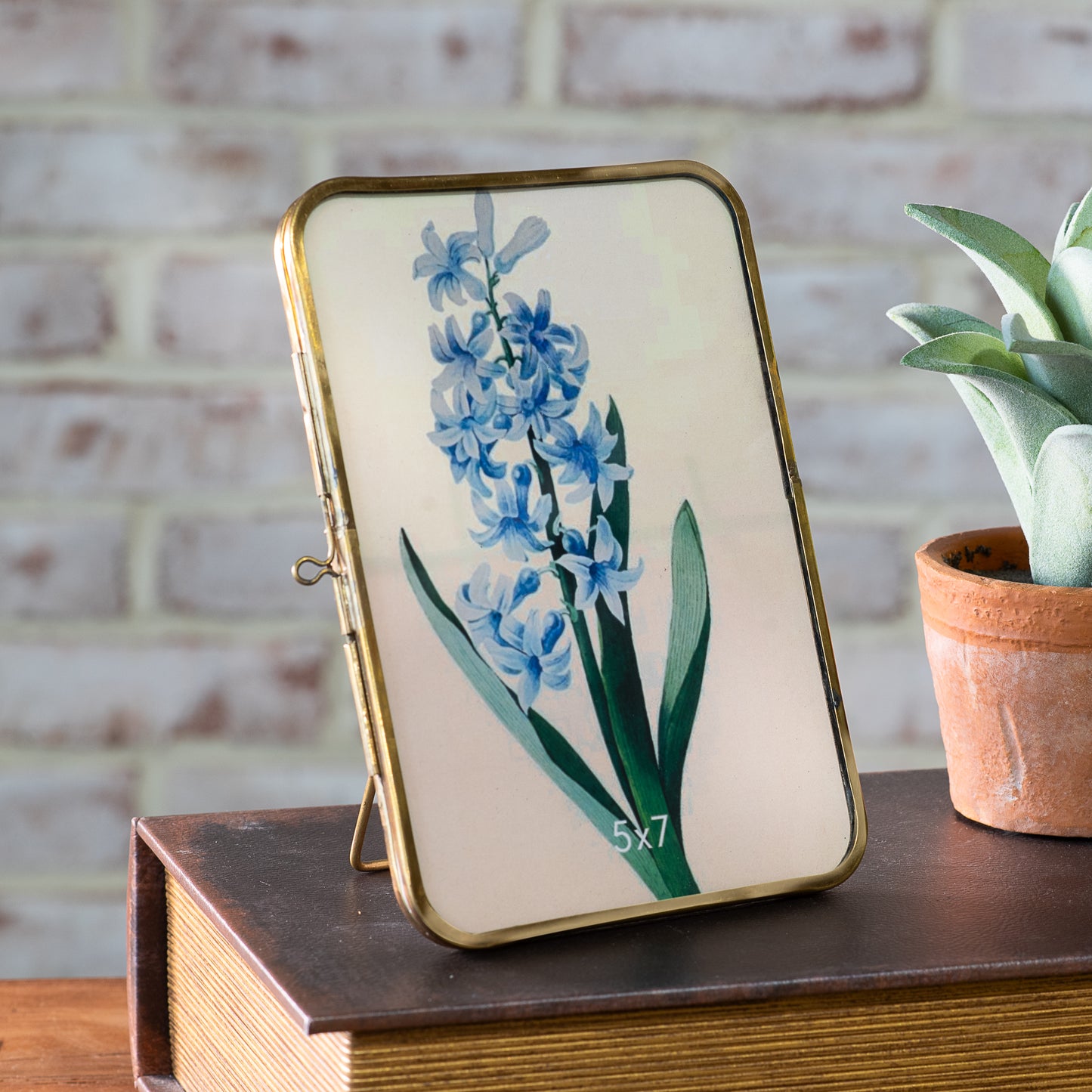 5x7 Ant. Brass Photo Frame