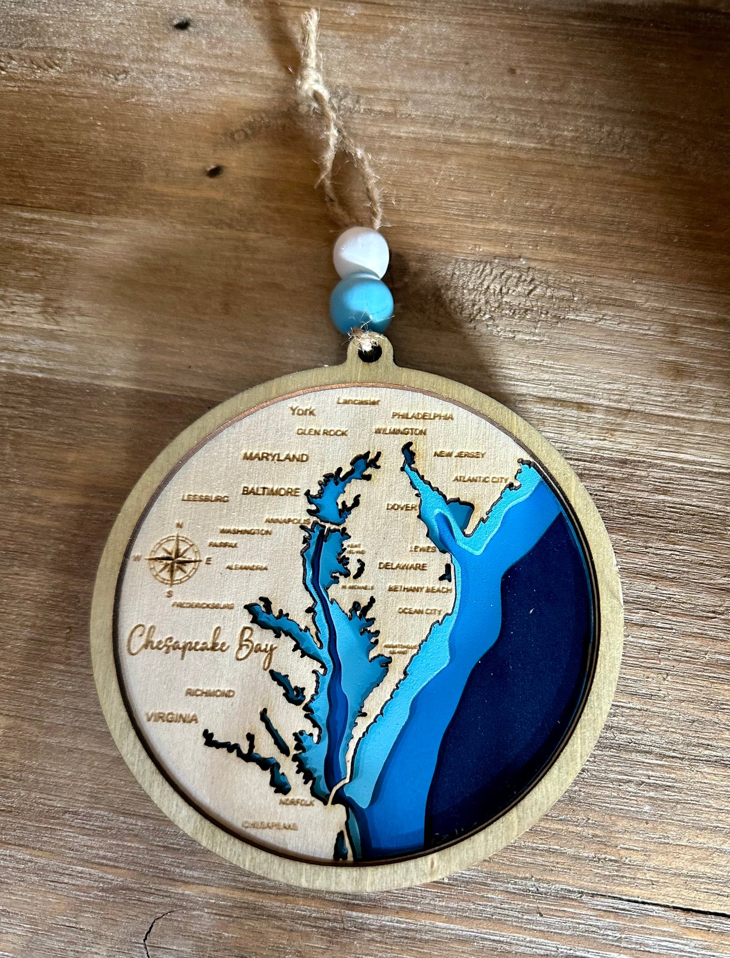 Chesapeake Bay 5 Layer Ornament