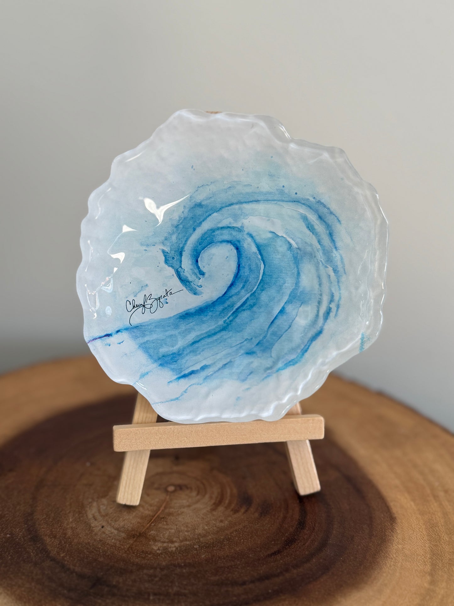 Wave 5" Trinket Dish from C.Zapata Art