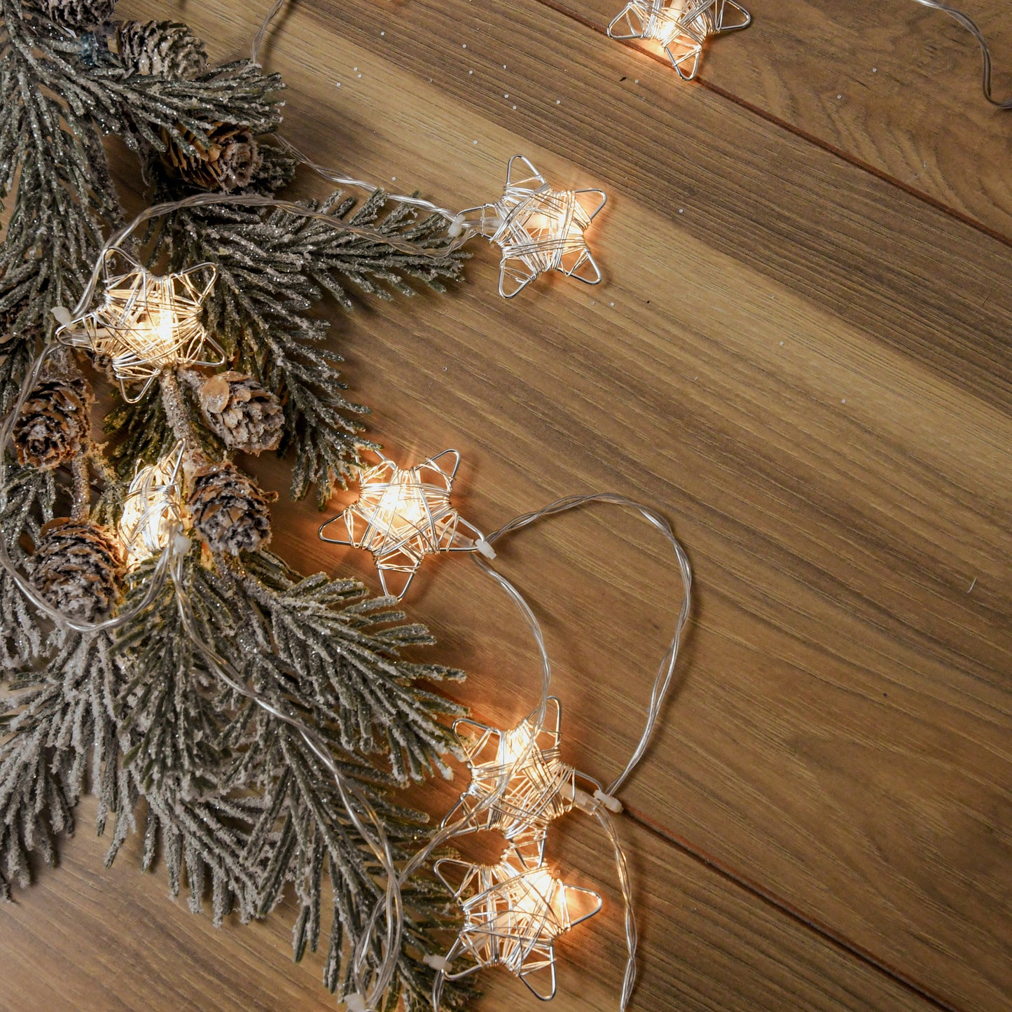 LED Star String Lights w/Timer