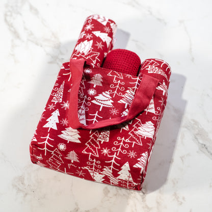 3 Piece Holiday Towel Set w/Bag (more styles)