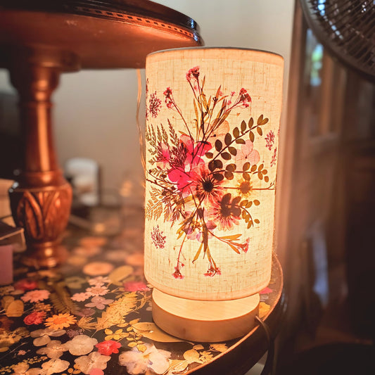 Pressed Flower Lampshade with Lamp Class 9/6 10AM-Noon