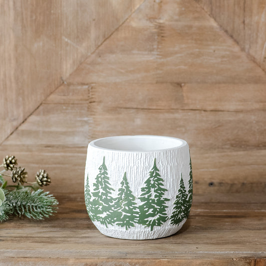 4" Evergreen Forest Planter