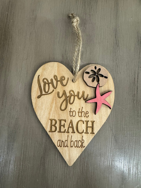 Love You To The Beach And Back Ornament