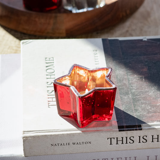 2" RED STAR VOTIVE HOLDER