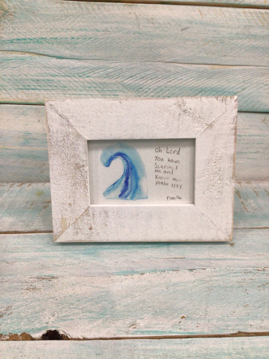 Psalm 139:1 Wave Mini Art by Noelle