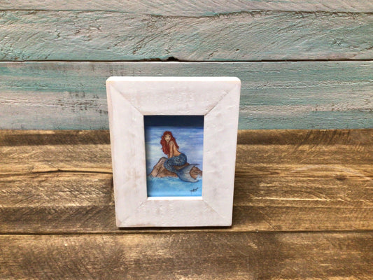 Madison Red Mermaid Mini Art by Cheryl Zapata