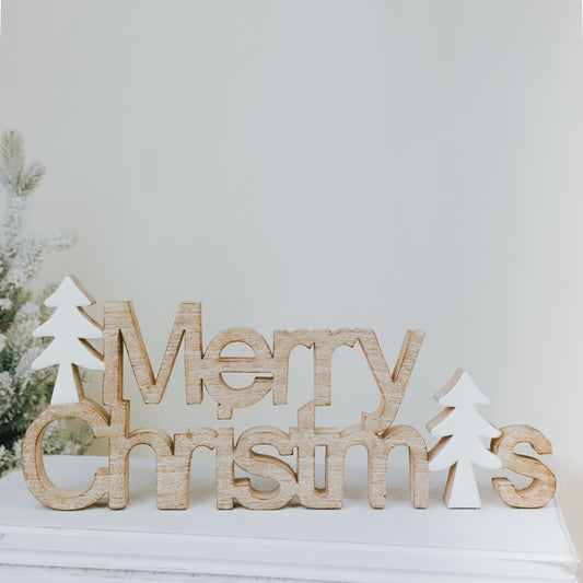 Merry Christmas Tabletop Decor