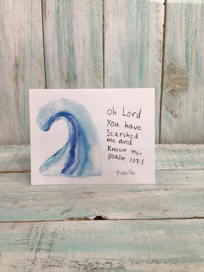 Wave Psalm Card by Noelle