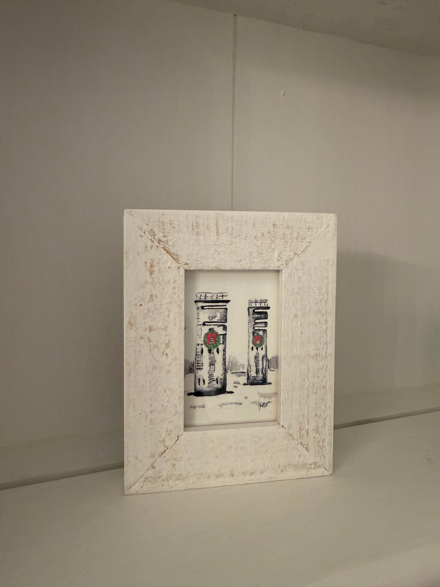 Wreath/Towers Mini Art by Cheryl Zapata