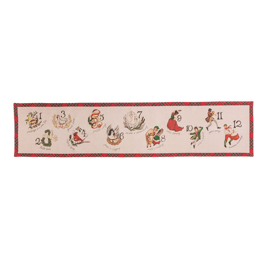 12 Days Of Christmas Table Runner
