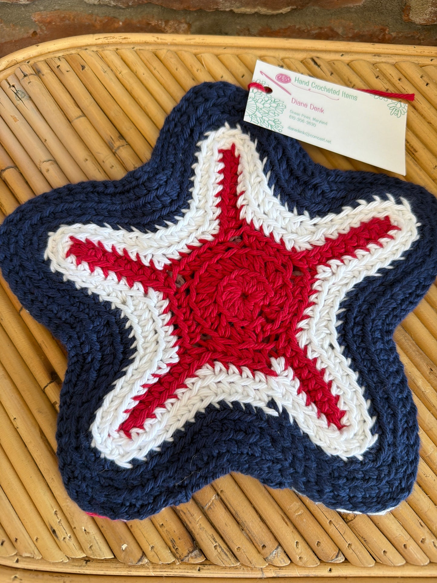 Hand Crocheted Starfish Trivet