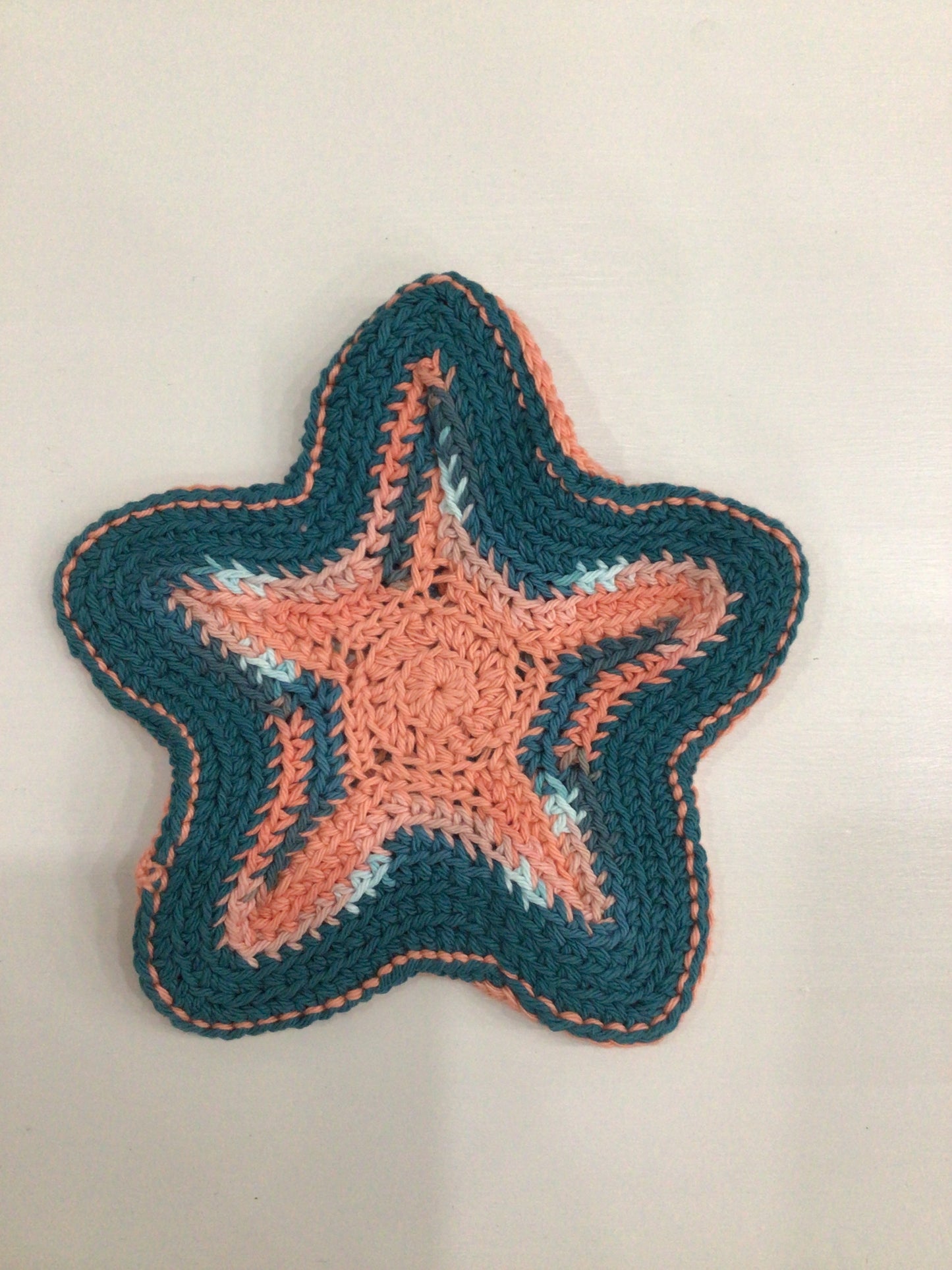 Hand Crocheted Starfish Trivet