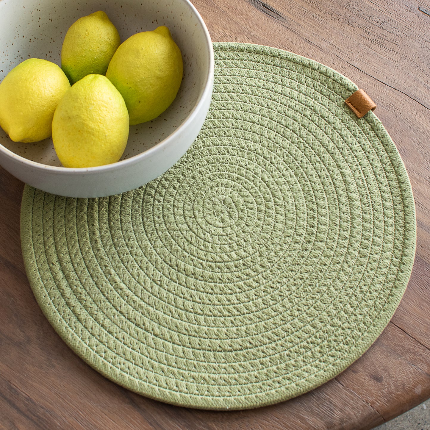 13" Celadon Round Placemat
