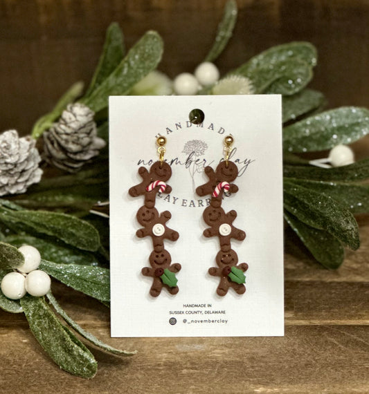 Stacked Trio Gingerbread Men