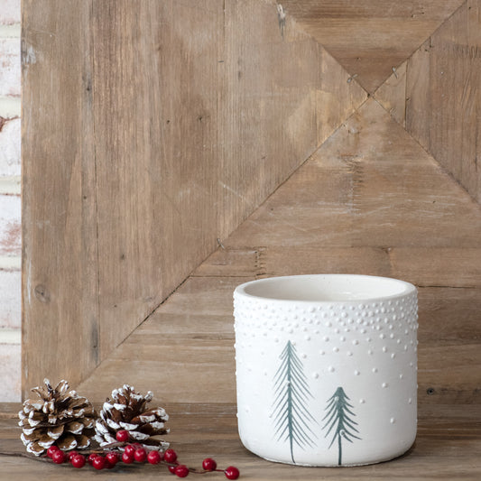 4" Skinny Trees Planter
