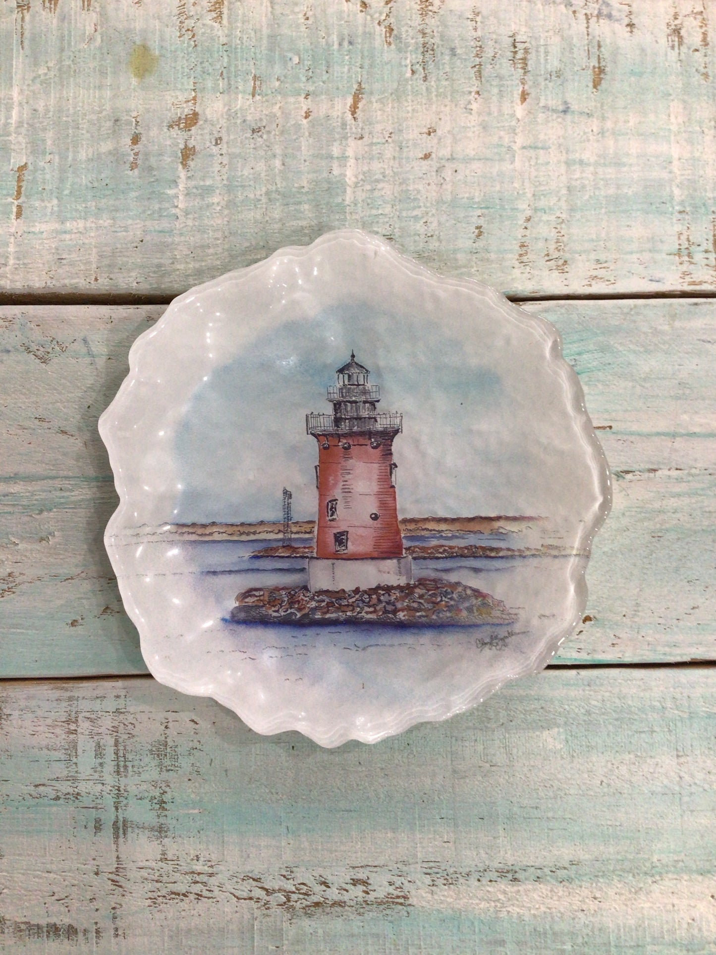 Lewes Lighthouse 5" Trinket Dish from C.Zapata Art