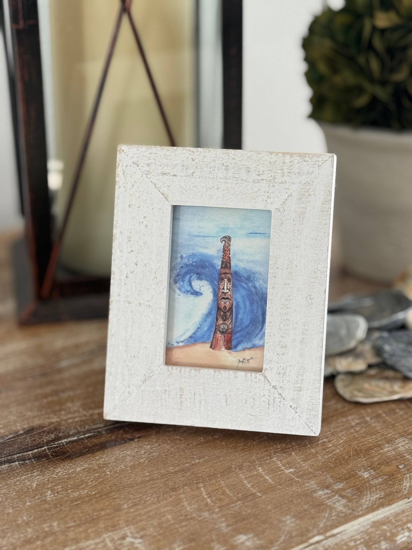 BB Totem Pole Mini Art by Cheryl Zapata