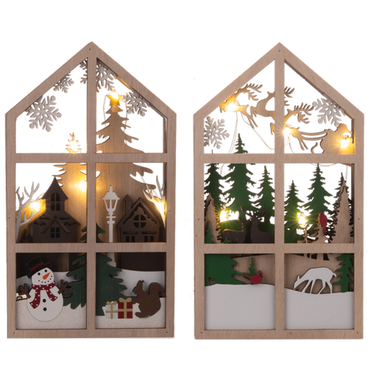 Layered Laser Cut Light Up Christmas Decor