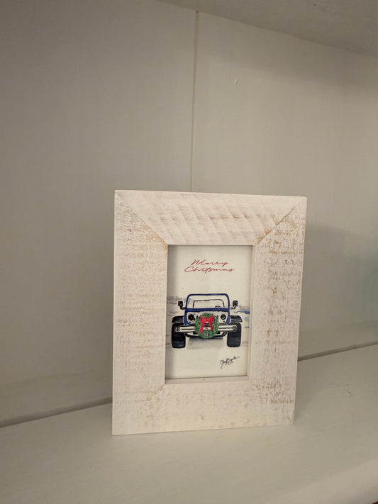 FI Jeep/Wreath Mini Art by Cheryl Zapata