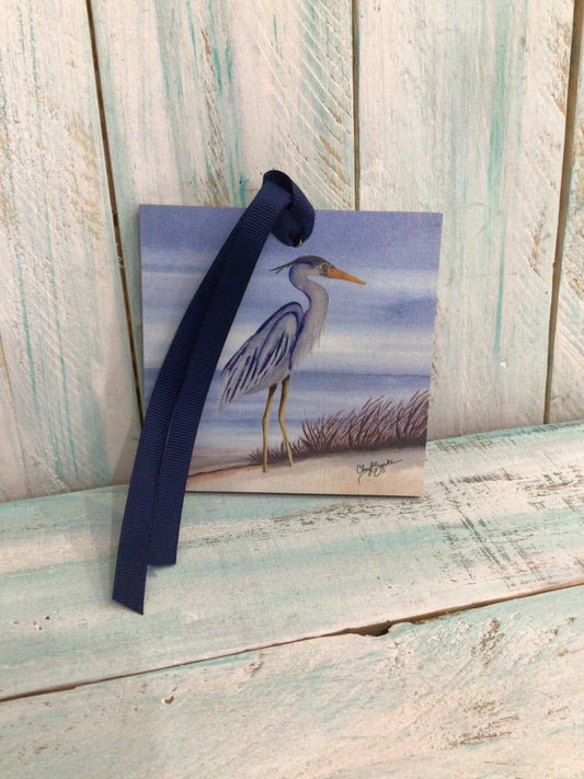 Beth Heron Marsh Wood Ornament