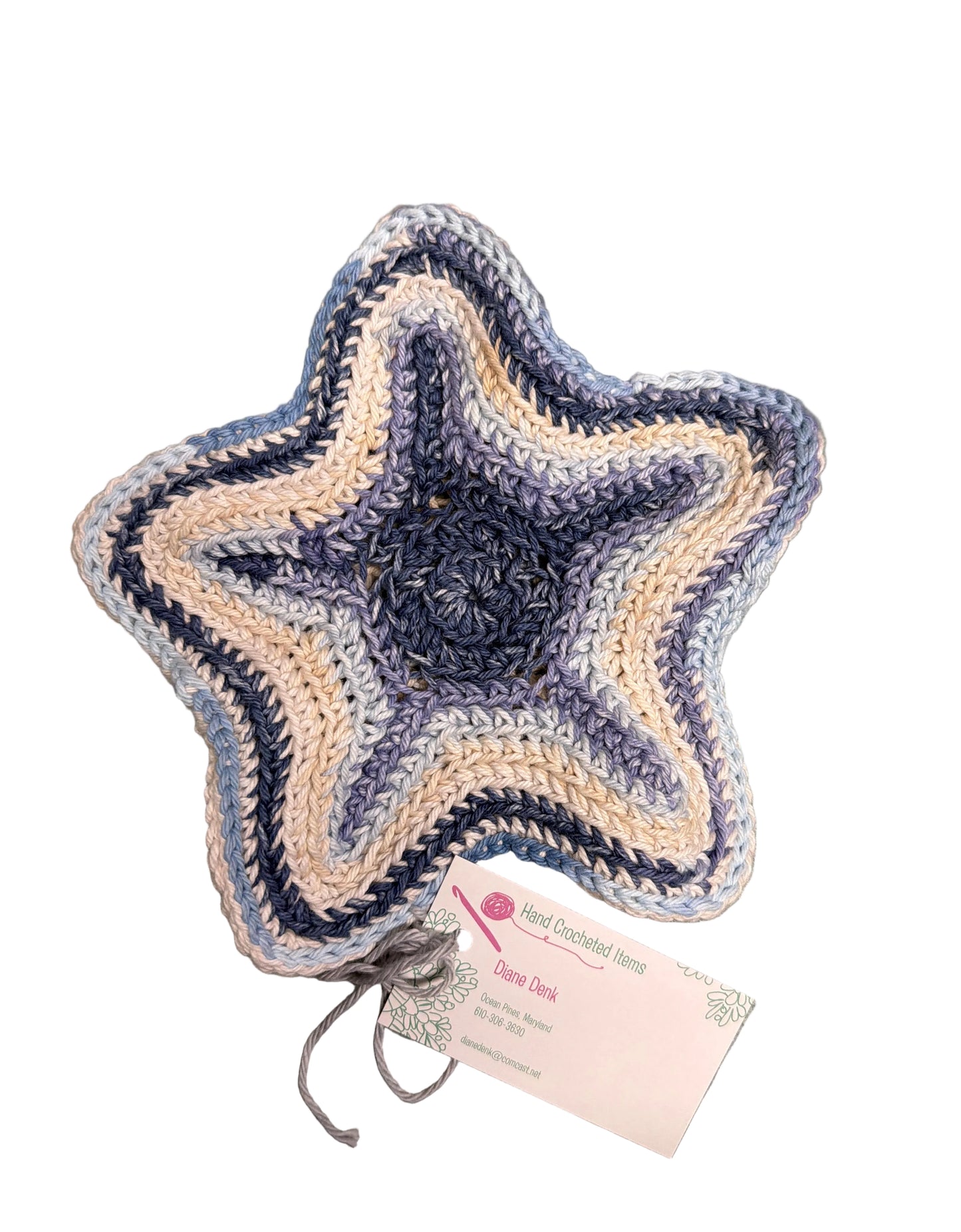 Hand Crocheted Starfish Trivet