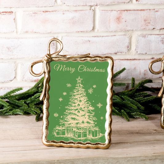 5 X 7 GOLD RIBBON PHOTO FRAME