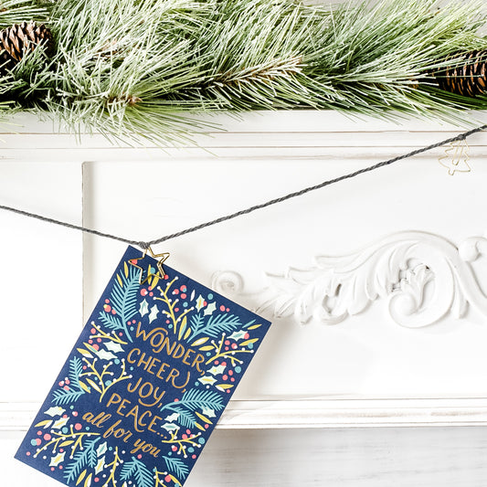 Holiday String Card Hanger