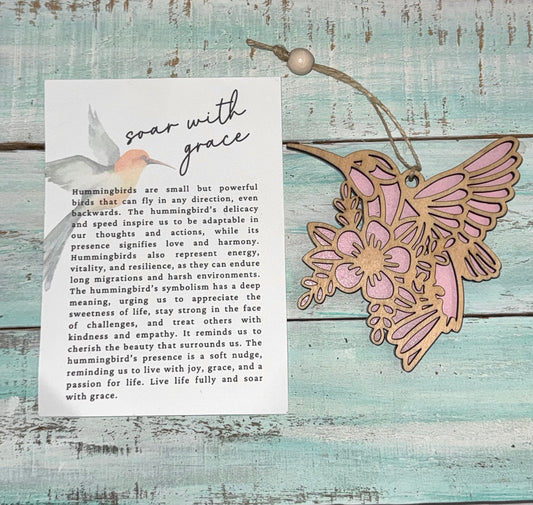 Soar with grace, hummingbird Story Card