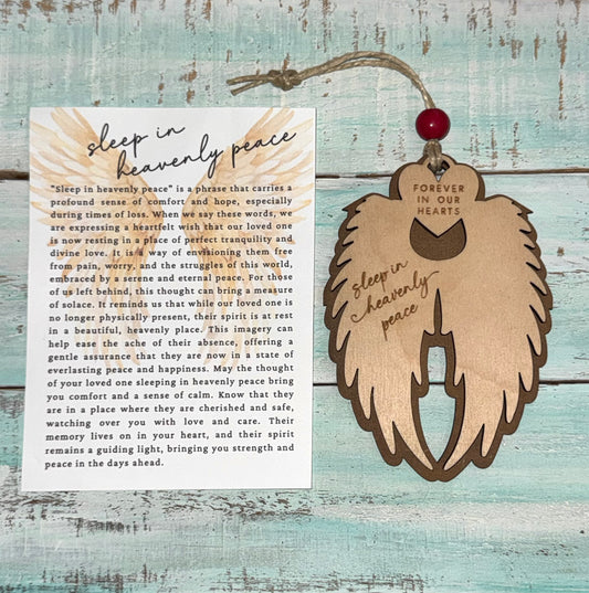 Sleep in heavenly peace, Angel Wings Story Card