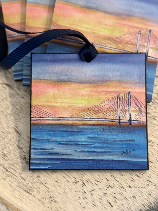 IR Bridge Sunrise Ornament