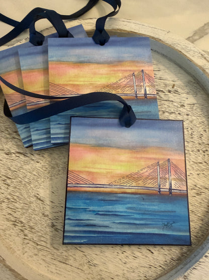 IR Bridge Sunrise Ornament