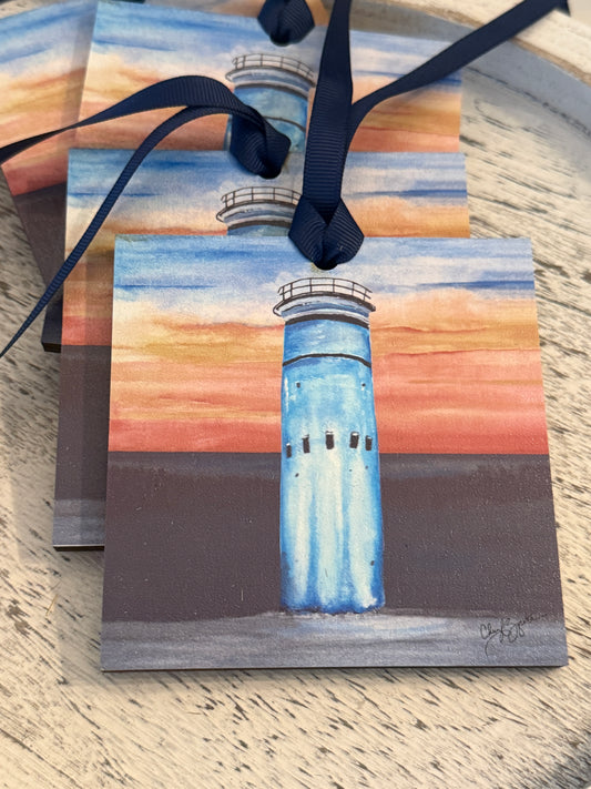 Tower Sunset Ornament