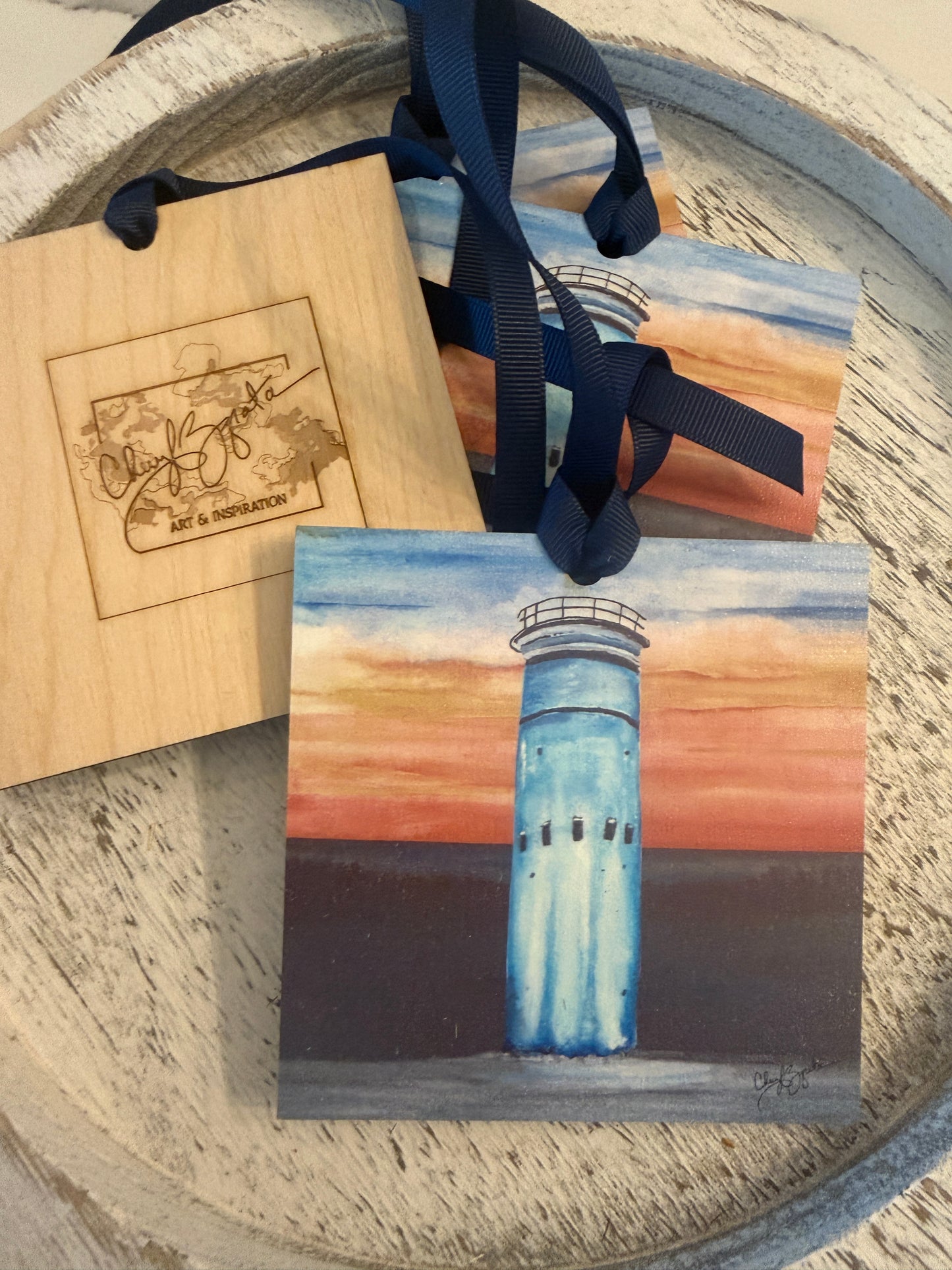 Tower Sunset Ornament