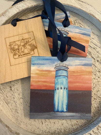 Tower Sunset Ornament