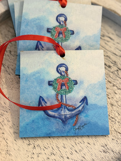 Anchor Wreath Ornament