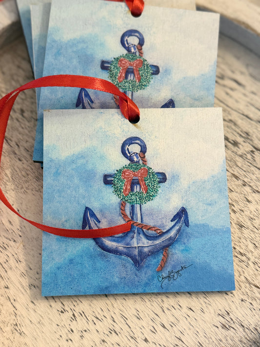 Anchor Wreath Ornament