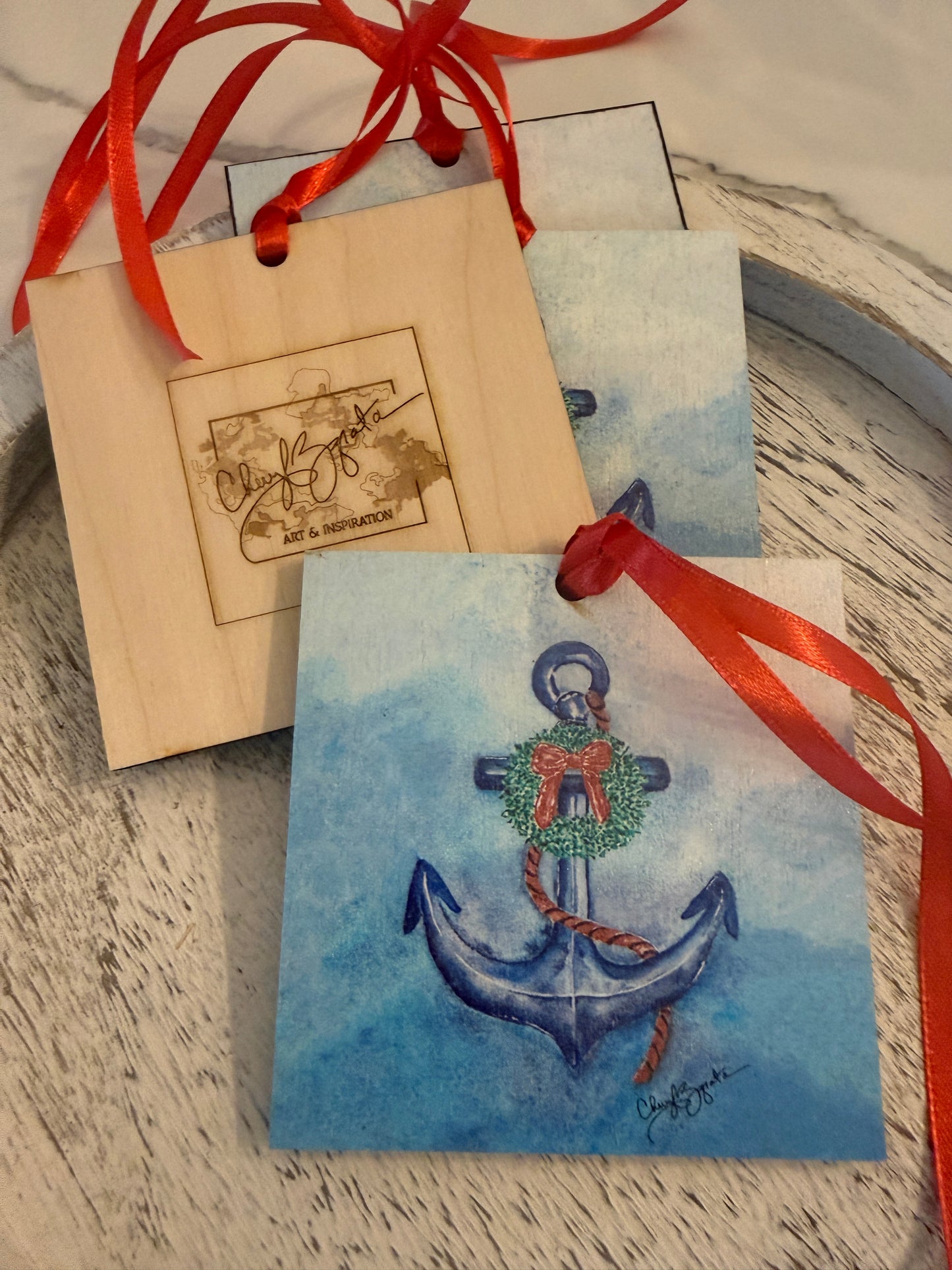 Anchor Wreath Ornament