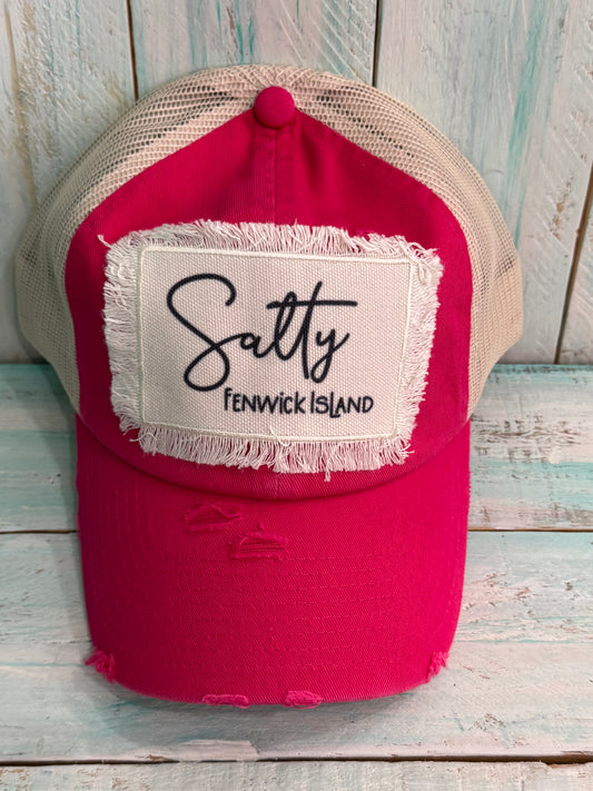 Hot Pink Salty Fenwick Island Hat