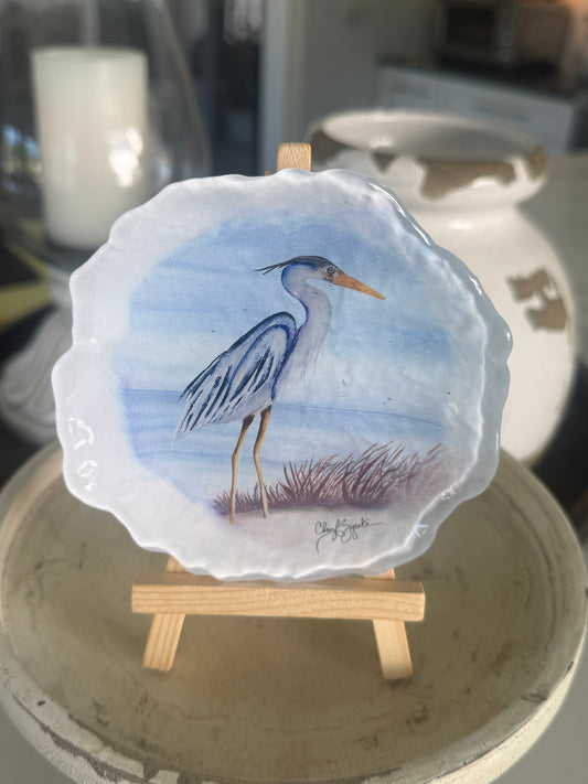 Beth Heron 5" Trinket Dish from C.Zapata Art