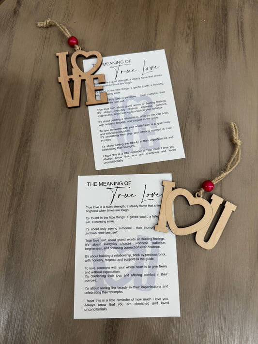 The Meaning of True Love Story Card