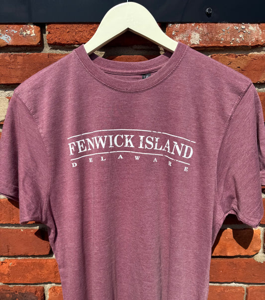 Maroon Burnwash Short Sleeve T-Shirt