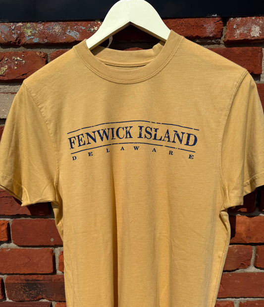 Mustard Burnwash Short Sleeve T-Shirt