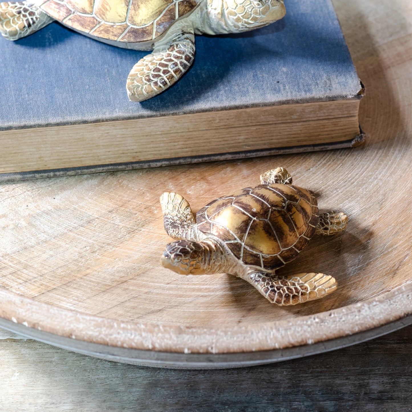 3.9" Gold Sea Turtle