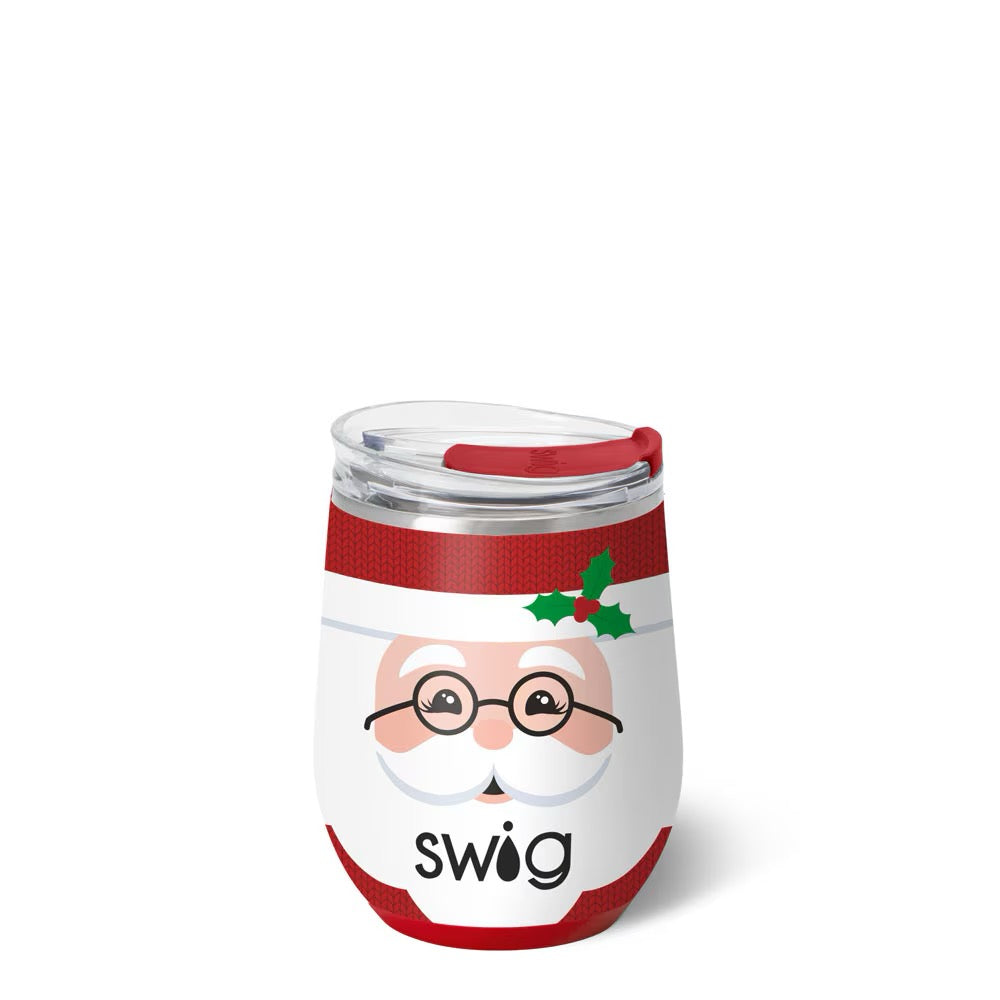 Mr. Claus Stemless Wine Cup 12oz