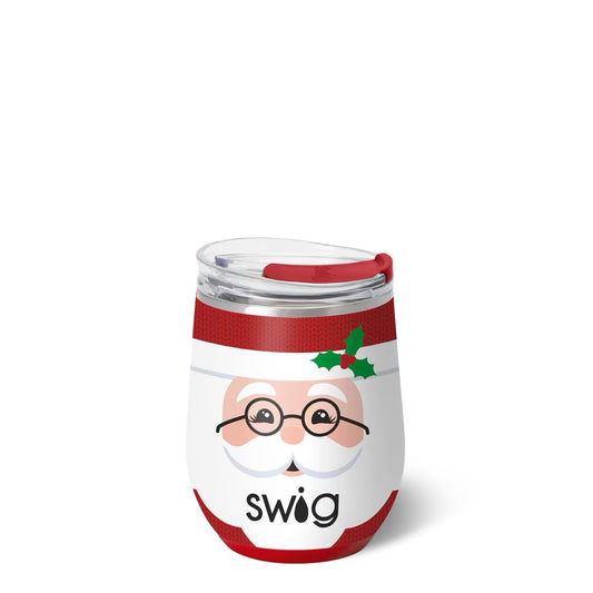 Mr. Claus Stemless Wine Cup 12oz