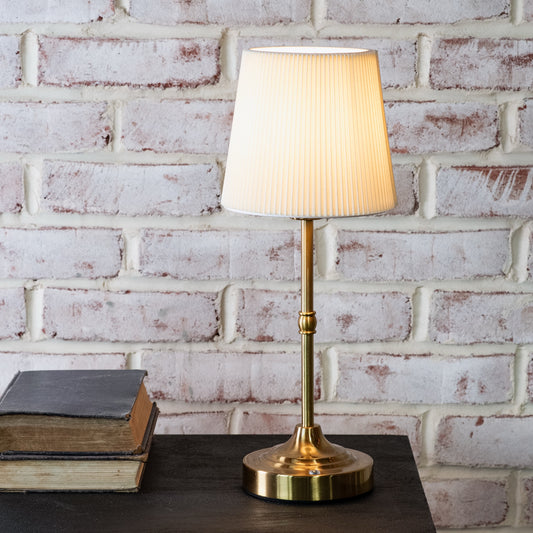 15.75" RECHARGEABLE GOLD LED LAMP